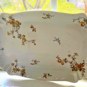 Large Haviland & Co Vintage China French Rectangle Serving Platter/Dish